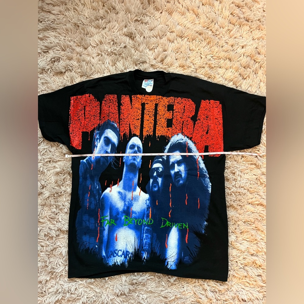 Vintage 1993  All Over Print Large Pantera T shirt “Far Beyond Driven”
